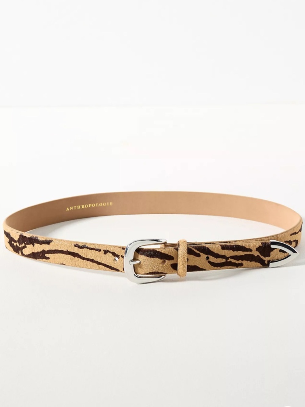 Anthropologie Simple Western Belt Tiger XS